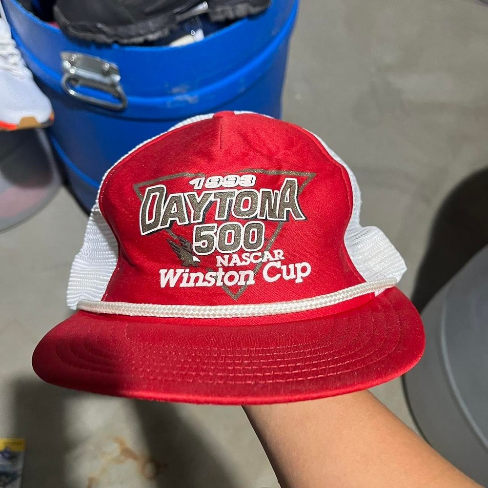 Rare 1993 Daytona 500 NASCAR Winston Cup Vintage Trucker SnapBack